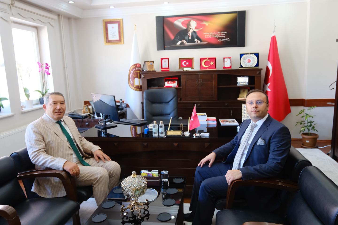 Dinar Adli Yarg Adalet Komisyonu ve Ar Ceza Mahkemesi Bakanmz Sayn Uur Yargun?a Hayrl Olsun Ziyareti