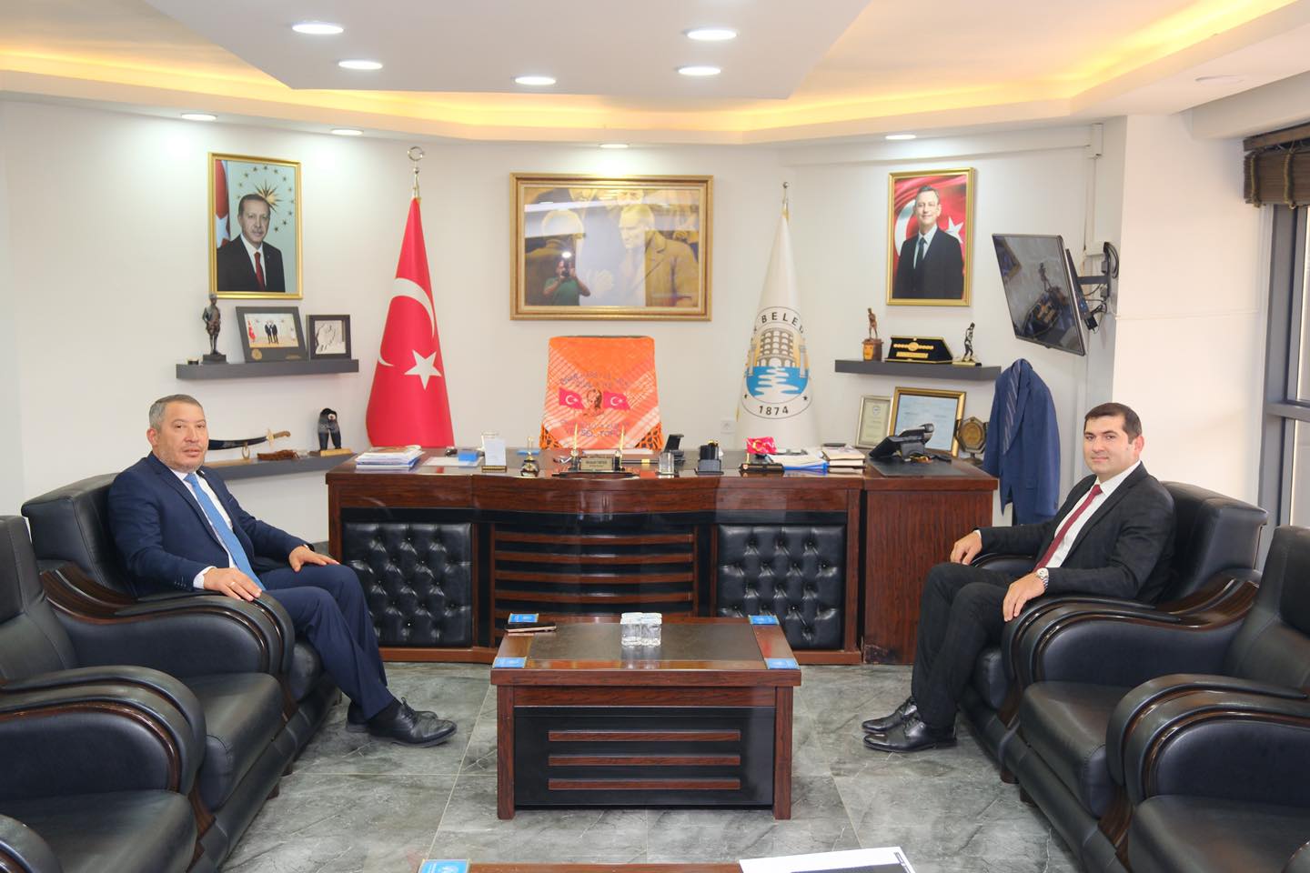 SGK l Mdr Sleyman elikbatan Bakanmz Veysel Topuya Ziyaret
