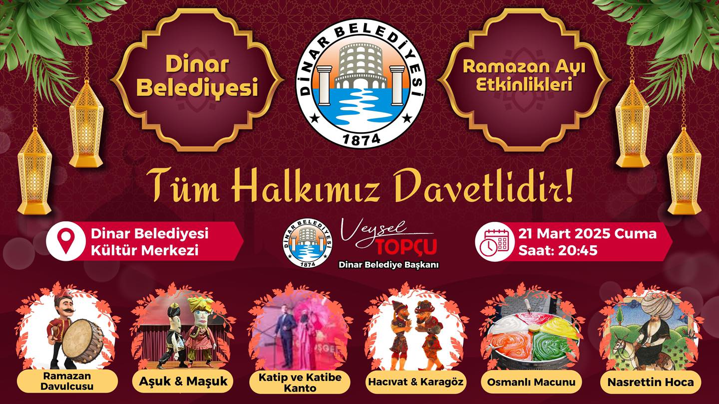 Ramazan Ay Etkinliklerine Tm Halkmz Davetlidir!