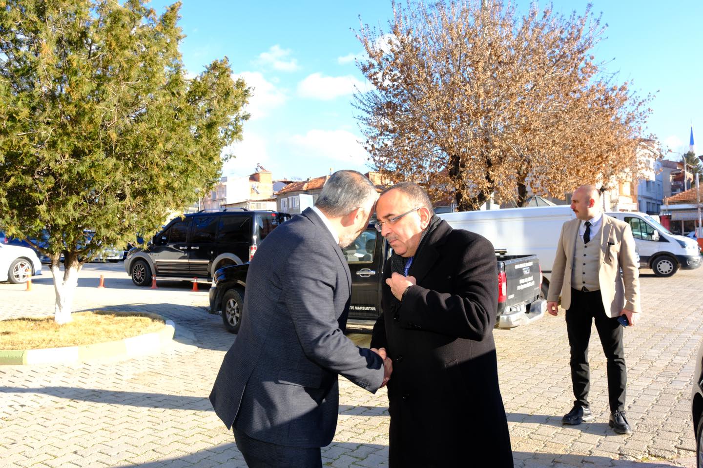 6.Blge Esnaf ve Sanatkarlar Kredi Kefalet Kooperatifleri Birlik Bakanmz Ahmet Turaldan Dinar Belediye Bakanmz Veysel Topuya Ziyaret