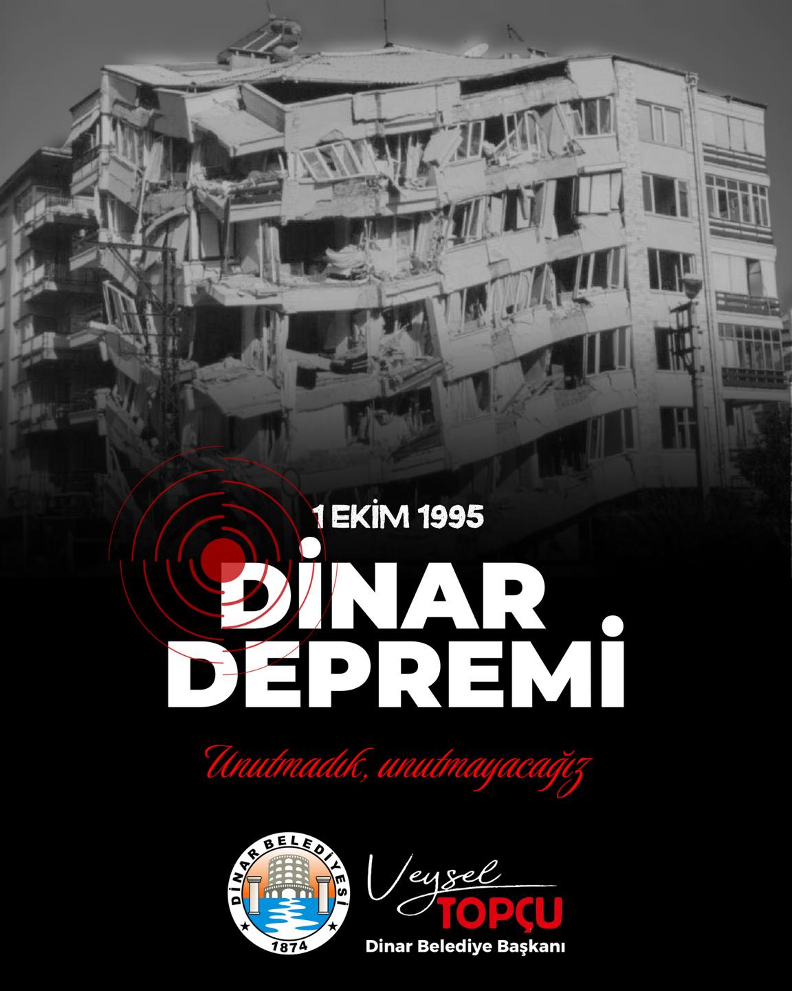 Dinarda Yaanan Byk Deprem Felaketinin zerinden 30 Yl Geti.